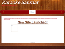 Tablet Screenshot of karaokesansaar.com